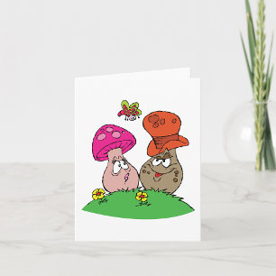 Cartoon Paddenstoelen Note Cards Kaart