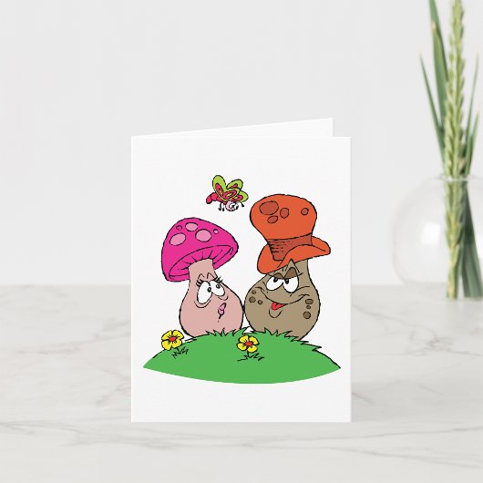 Cartoon Paddenstoelen Note Cards Kaart