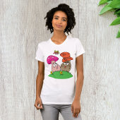 Cartoon Paddenstoelen Vrouwen T-shirt