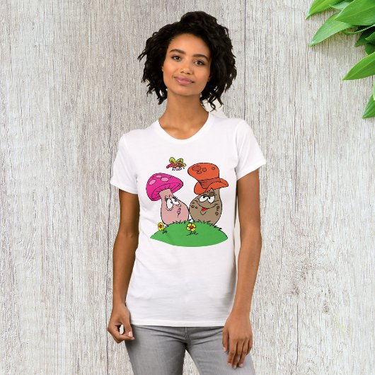 Cartoon Paddenstoelen Vrouwen T-shirt