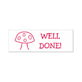 Cartoon Paddestoel goed gedaan zelf-inkt stempel (Design)