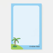 Cartoon palmboom na het bericht Opmerkingen Post-it® Notes (Voorkant)
