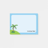Cartoon palmboom na het bericht Opmerkingen Post-it® Notes (Voorkant)