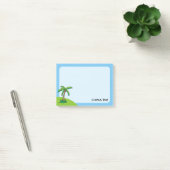 Cartoon palmboom na het bericht Opmerkingen Post-it® Notes (Kantoor)