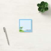 Cartoon palmboom na het bericht Opmerkingen Post-it® Notes (Kantoor)