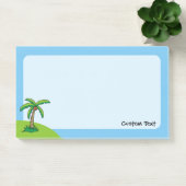 Cartoon palmboom na het bericht Opmerkingen Post-it® Notes (Kantoor)