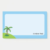 Cartoon palmboom na het bericht Opmerkingen Post-it® Notes (Voorkant)