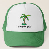 Cartoon palmboom — Trucker Hat Pet (Voorkant)