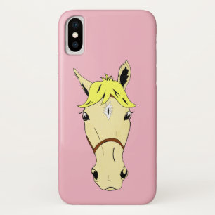 Cartoon Palomino Pony roze Case-Mate iPhone Case