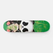 Cartoon panda beer die ramen eet persoonlijk skateboard (Horizontaal)