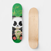Cartoon panda beer die ramen eet persoonlijk skateboard (Voorkant)