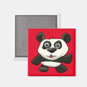 Cartoon Panda Beer Magneet (Voorkant / Achterkant)