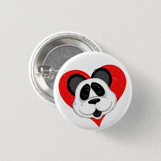 Cartoon Panda Beer Schattig Ronde Button 3,2 Cm (Voorkant /achterkant)