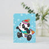 cartoon panda briefkaart (Staand voorkant)