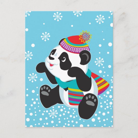 cartoon panda briefkaart (Voorkant)