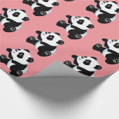 cartoon panda cadeaupapier (Hoek)