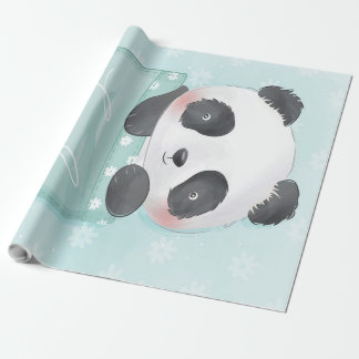Cartoon Panda | Cute Panda is in zakje Cadeaupapier