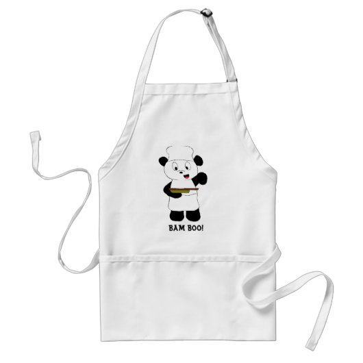 Cartoon Panda Emeril Lagasse Fan Standaard Schort (Voorkant)
