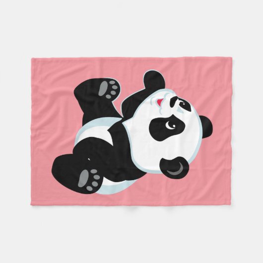 cartoon panda fleece deken (Voorkant (Horizontaal))