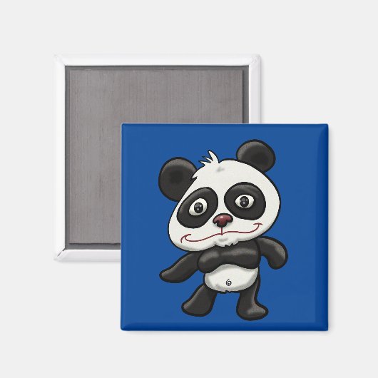 Cartoon Panda Magneet (Voorkant / Achterkant)