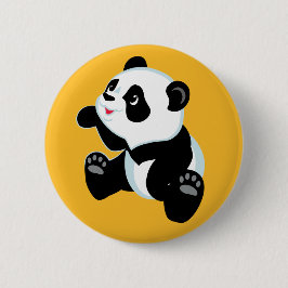 cartoon panda ronde button 5,7 cm