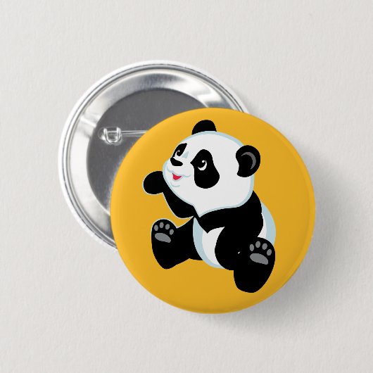 cartoon panda ronde button 5,7 cm (Voorkant /achterkant)