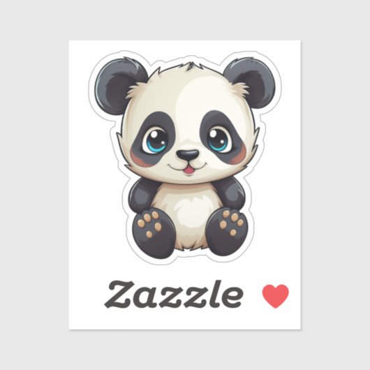 Cartoon panda sticker (Vel)