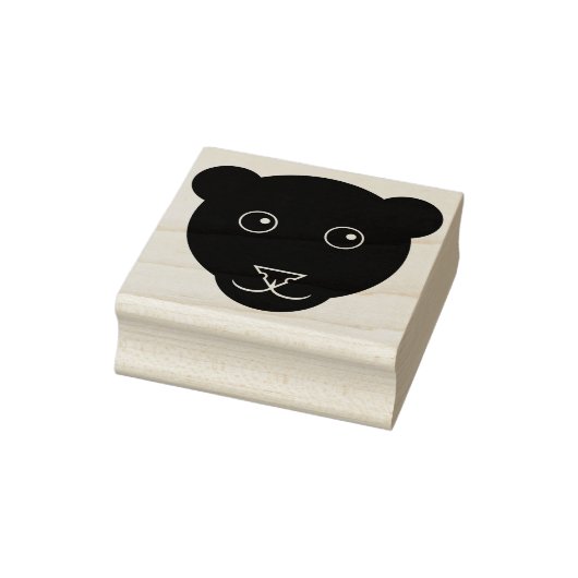 Cartoon Panther Gezicht Rubber Stamp Rubberstempel (Stempel)