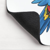 Cartoon papegaai illustratie muismat (Hoek)