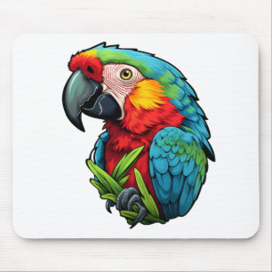 Cartoon papegaai illustratie muismat