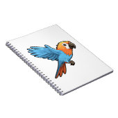 Cartoon papegaai illustratie notitieboek (Rechterzijde)