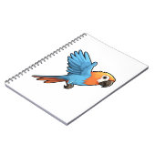 Cartoon papegaai illustratie notitieboek (Linkerzijde)