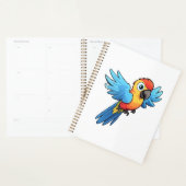 Cartoon papegaai illustratie planner (Display)