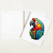Cartoon papegaai illustratie planner (Display)