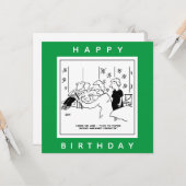 Cartoon Papering rondom objecten met de wijzers va Kaart (Voorkant / Achterkant in situ)