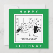 Cartoon Papering rondom objecten met de wijzers va Kaart (Voorkant)