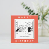 Cartoon Papering rondom objecten met de wijzers va Kaart (Staand voorkant)