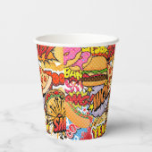 Cartoon Papieren Bekers (Achterkant)