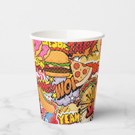 Cartoon Papieren Bekers (Links)