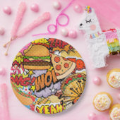 Cartoon Papieren Bordje (Feest)