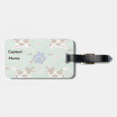 Cartoon Papillon Bagagelabel (Achterkant horizontaal)