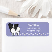 Cartoon Papillon Etiket (Insitu)