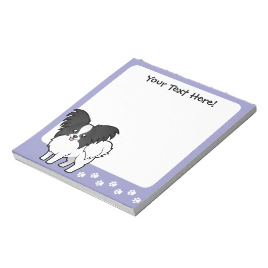 Cartoon Papillon Notitieblok (Linkerzijde)