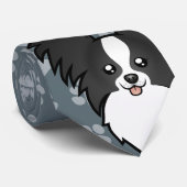 Cartoon Papillon Stropdas (Opgerold)