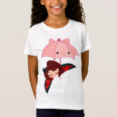 cartoon paraplu van kawaii t-shirt (Voorkant)