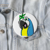 Cartoon Parrot Ronde Button 4,0 Cm (In situ)