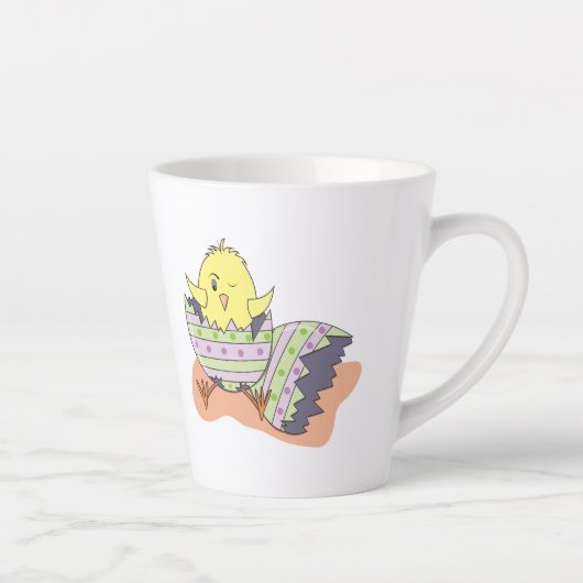 Cartoon Pasen Mok latte (Rechts)