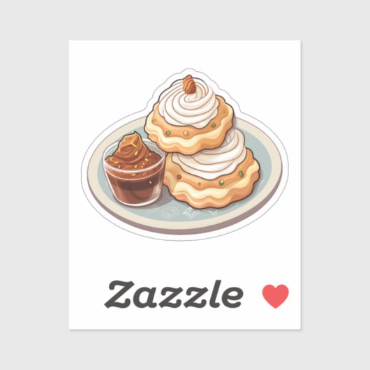 Cartoon pastry sticker (Vel)