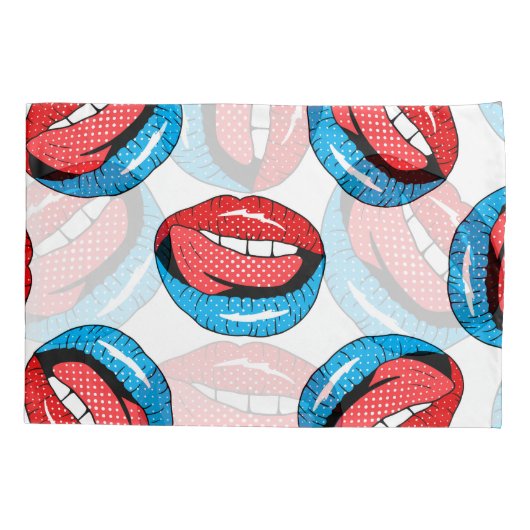 Cartoon Patch Badges: Retro Pop Kussensloop (Achterkant)