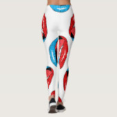 Cartoon Patch Badges: Retro Pop Leggings (Achterkant)